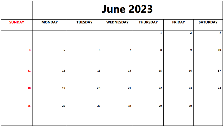 Basic Calendar 2023